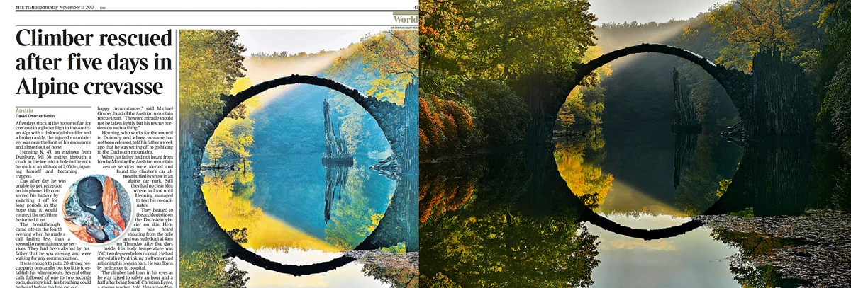 The Times podwojny.jpg - " Diabelski most " 11 11 2017 zdjecie opublikowano w Angielskim magazynie THE TIMES........."Lupa" 0811 2016 fotografia na portalu Alteliora otrzymała tytuł photooftheday  http://www.ateliora.com/pl/image/300376